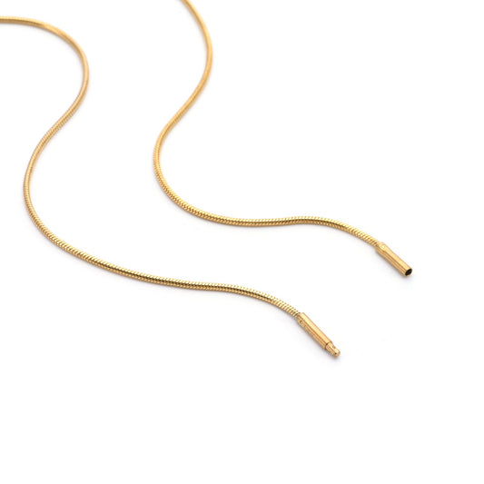 C030G B.Tiff Thin Gold Plated Coil Chain - PBNJ FASHIONS