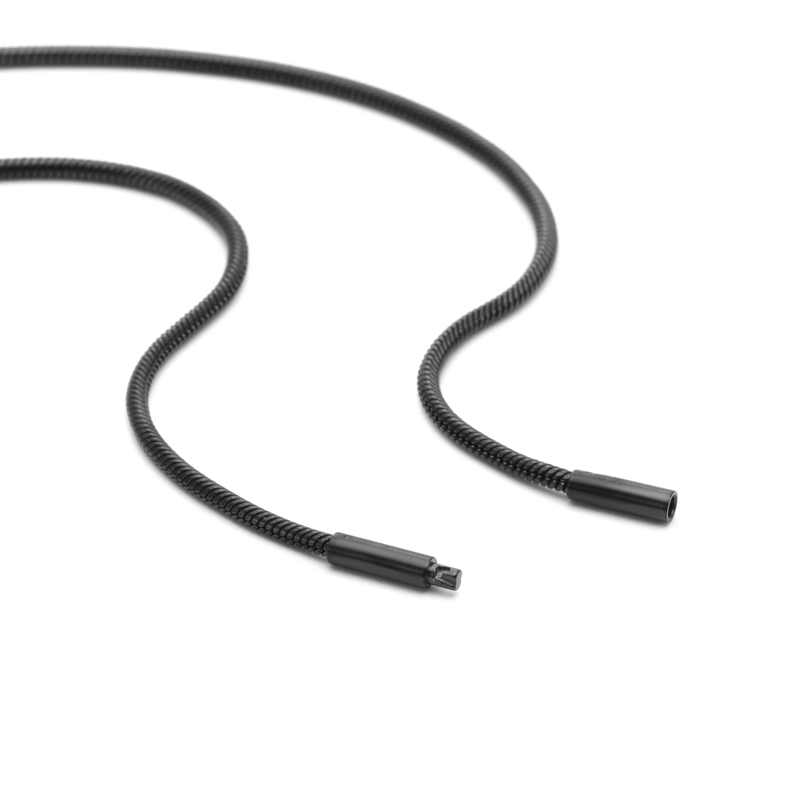 C060B B.Tiff Thick Black Coil Chain - PBNJ FASHIONS
