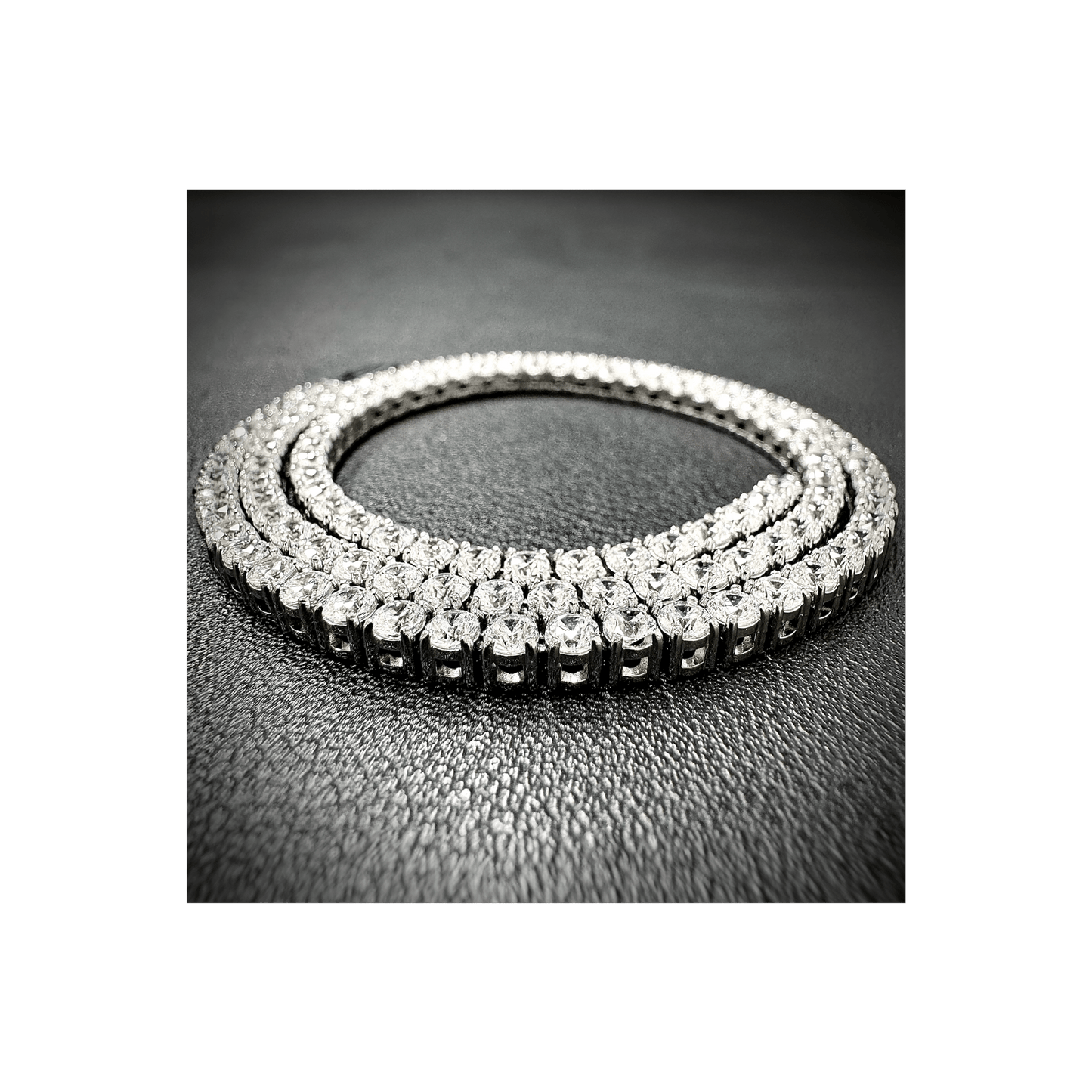 C103W B.Tiff 3mm Tennis Necklace - PBNJ FASHIONS