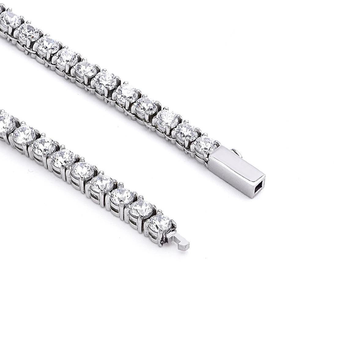 C103W B.Tiff 3mm Tennis Necklace - PBNJ FASHIONS