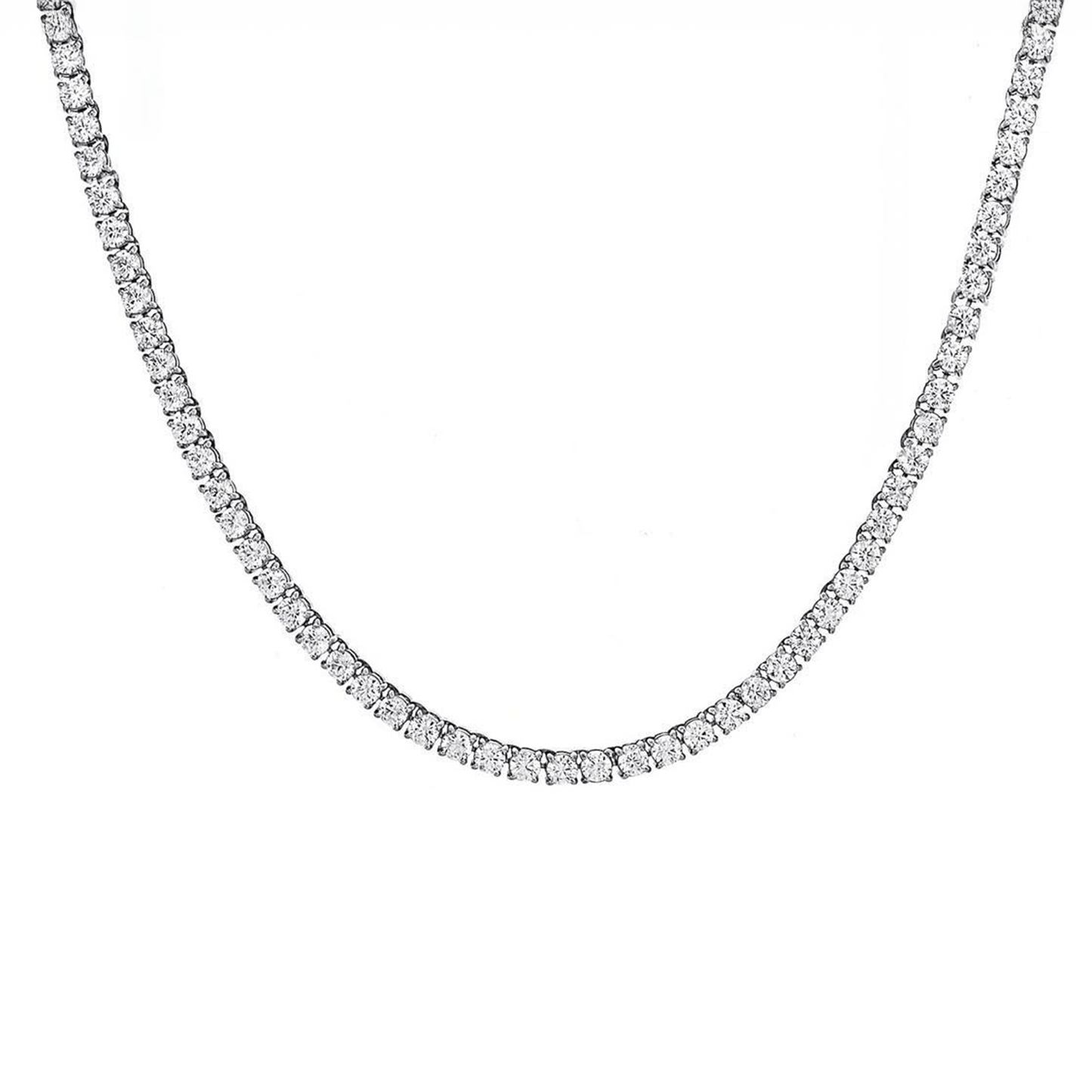 C103W B.Tiff 3mm Tennis Necklace - PBNJ FASHIONS
