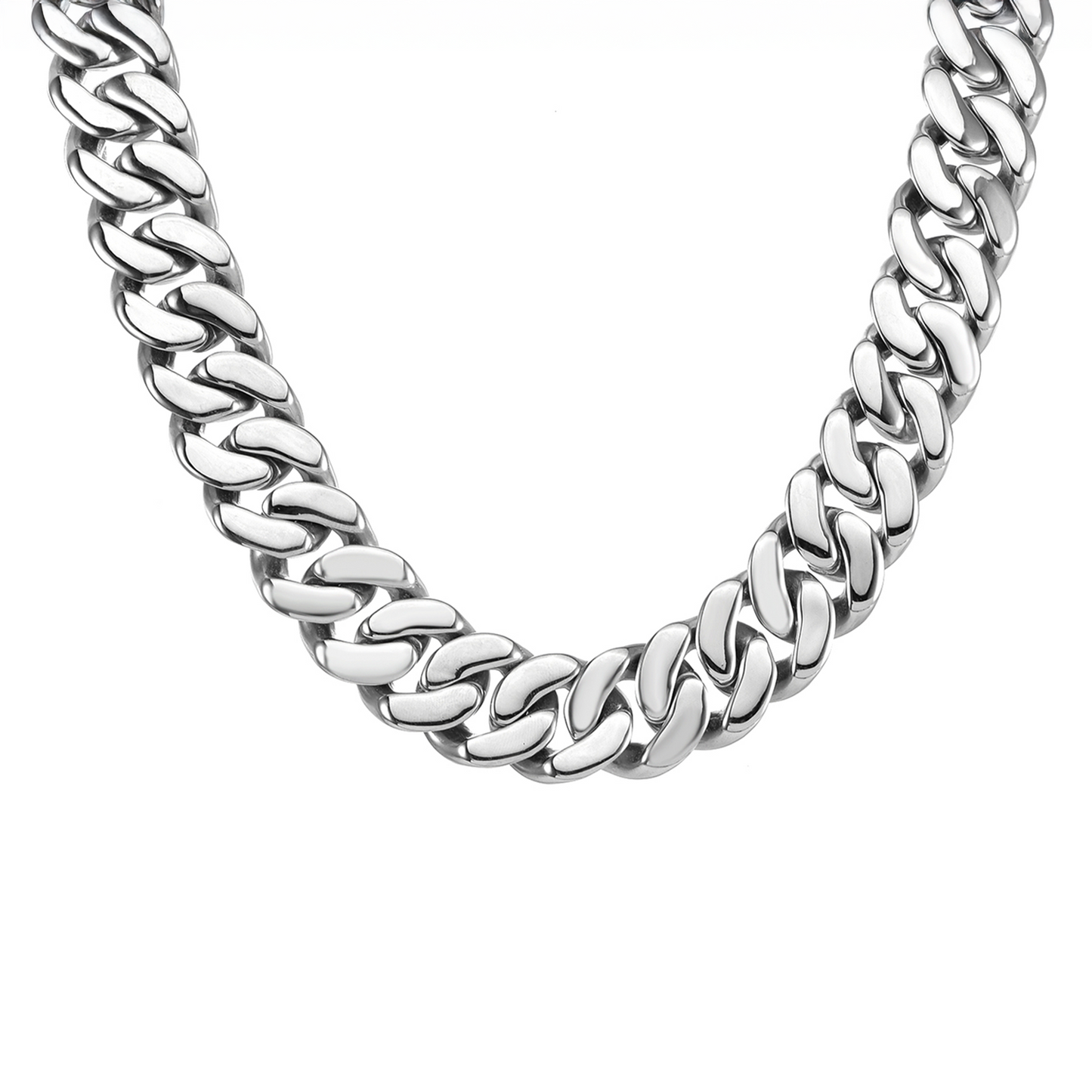 C160W B.Tiff 16mm Flat Cuban Link Necklace