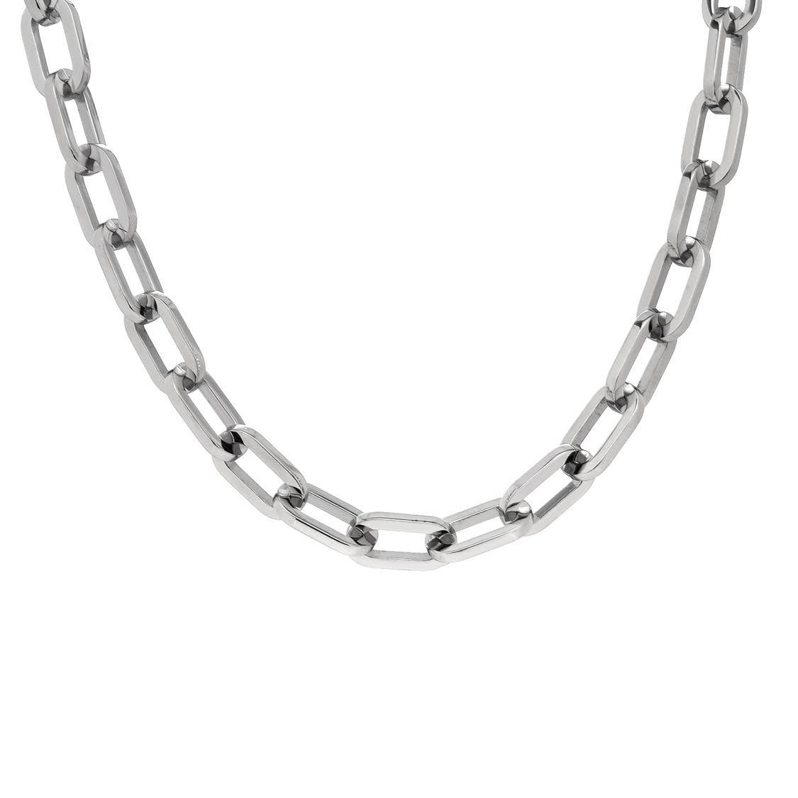 C200W B.Tiff High Polish Paperclip Chain Necklace - PBNJ FASHIONS