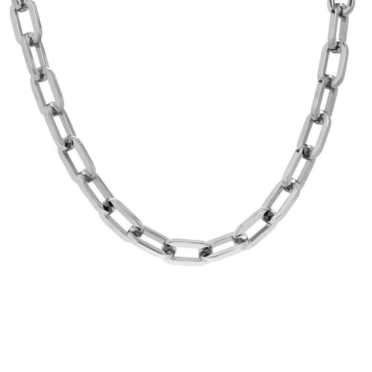C200W B.Tiff High Polish Paperclip Chain Necklace - PBNJ FASHIONS