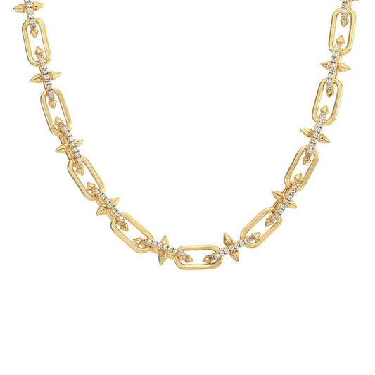 C515G B.Tiff Gold Talon Chain Necklace - PBNJ FASHIONS