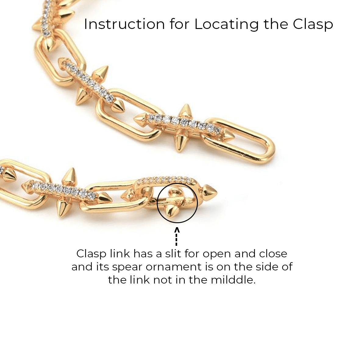 C515G B.Tiff Gold Talon Chain Necklace - PBNJ FASHIONS