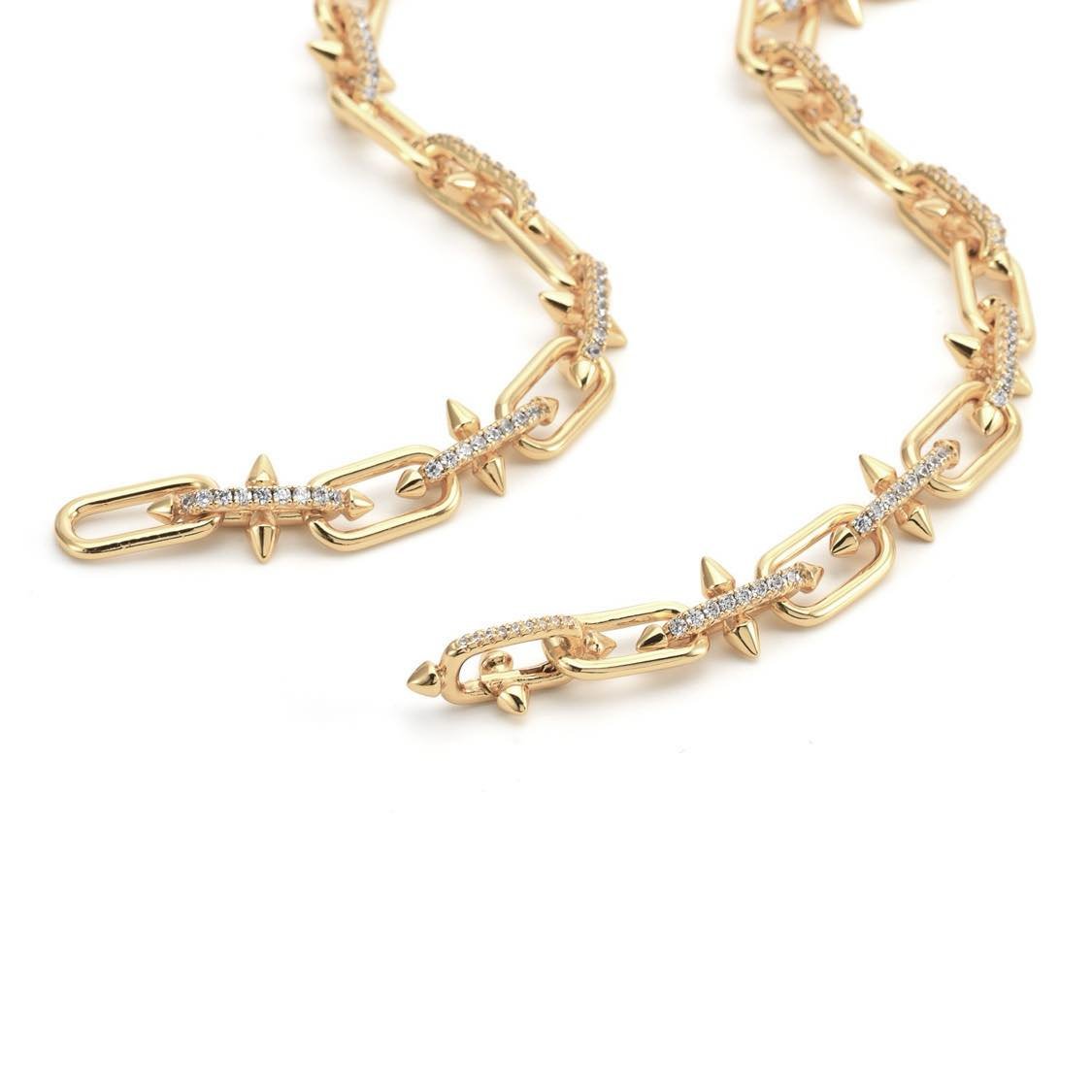 C515G B.Tiff Gold Talon Chain Necklace - PBNJ FASHIONS