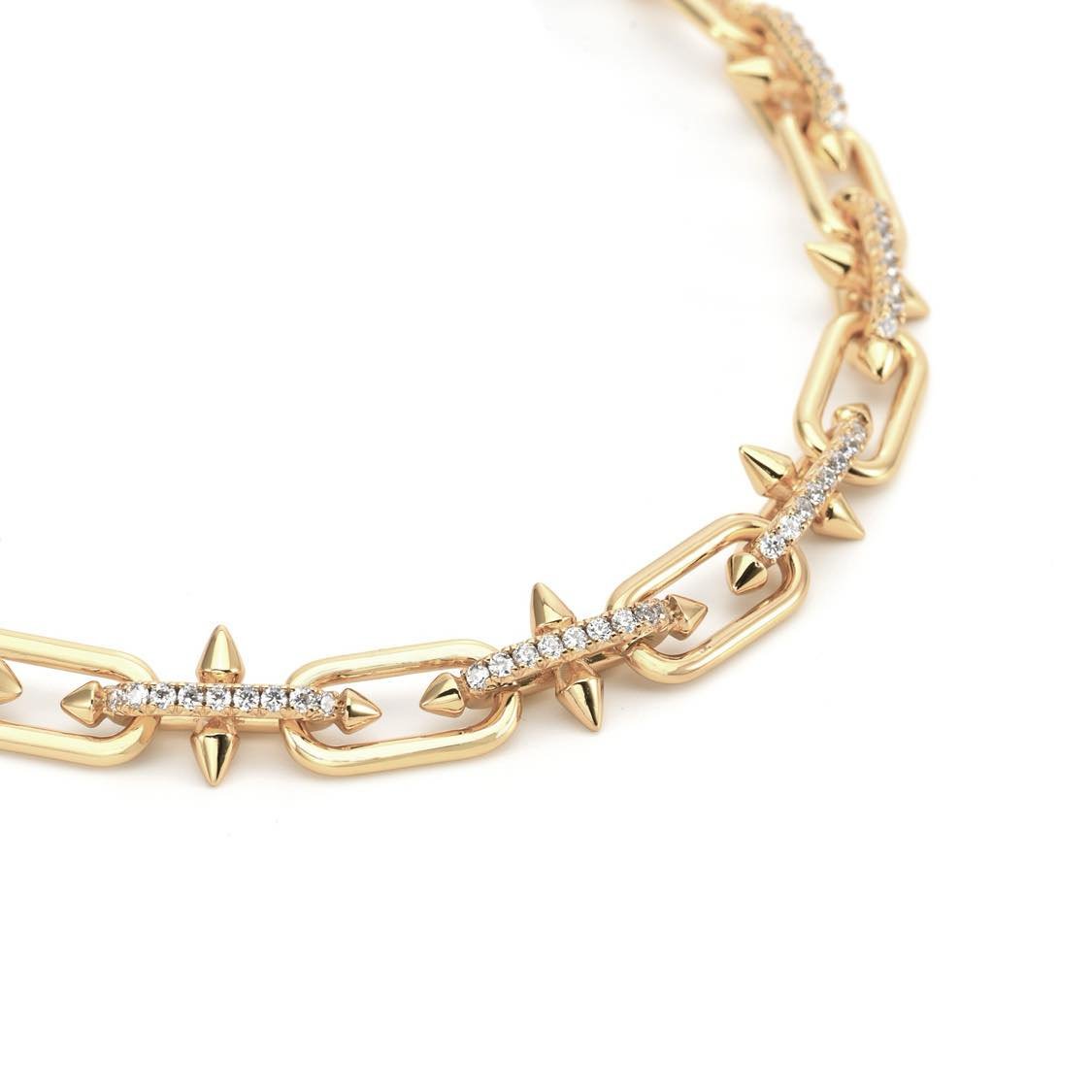 C515G B.Tiff Gold Talon Chain Necklace - PBNJ FASHIONS