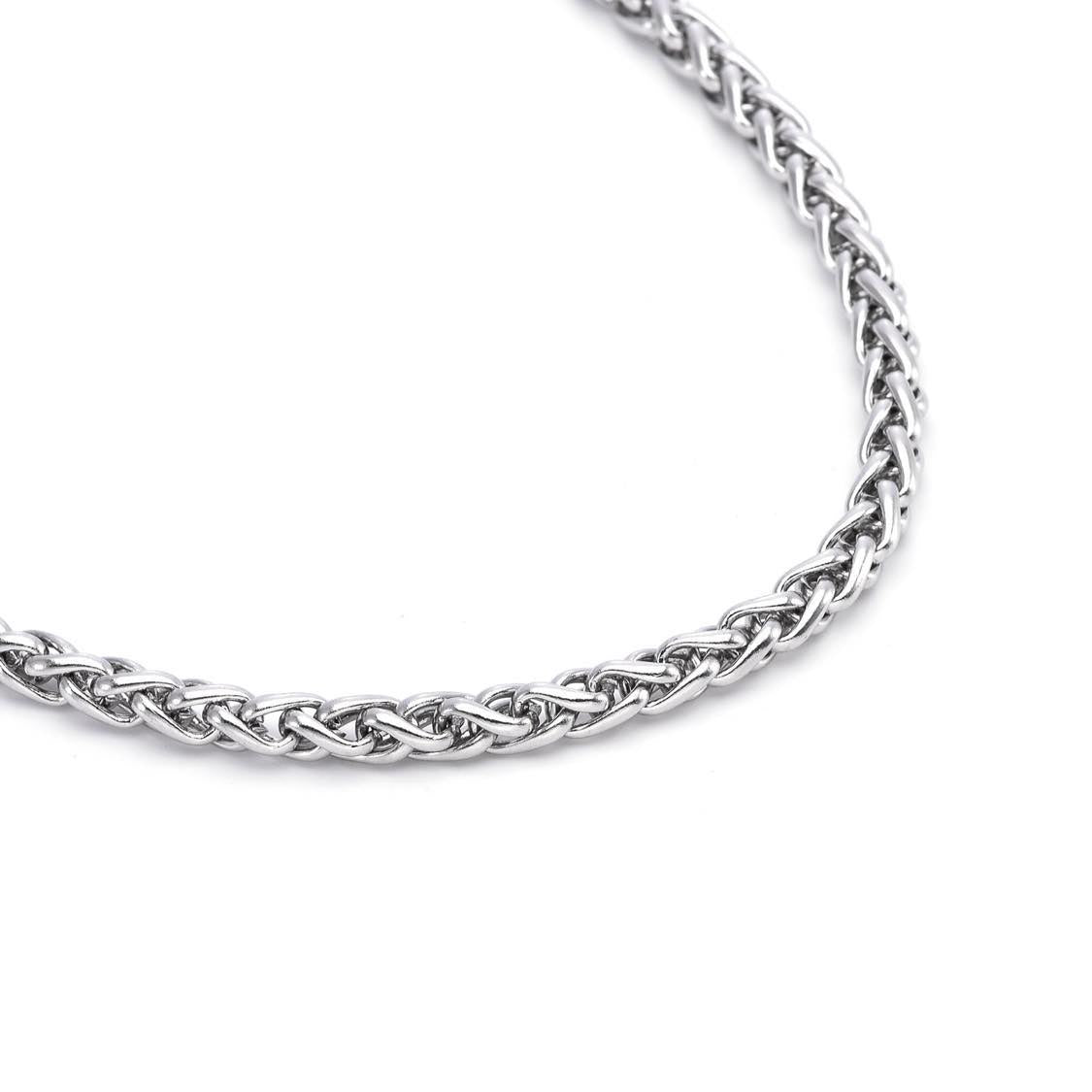 C550W B.Tiff French Braid Chain Necklace - PBNJ FASHIONS