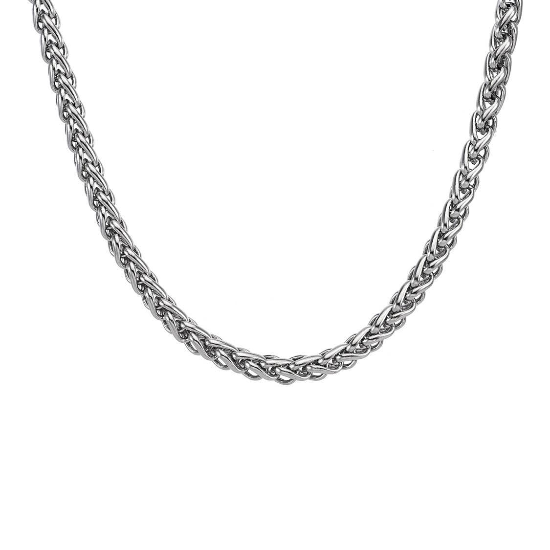 C550W B.Tiff French Braid Chain Necklace - PBNJ FASHIONS