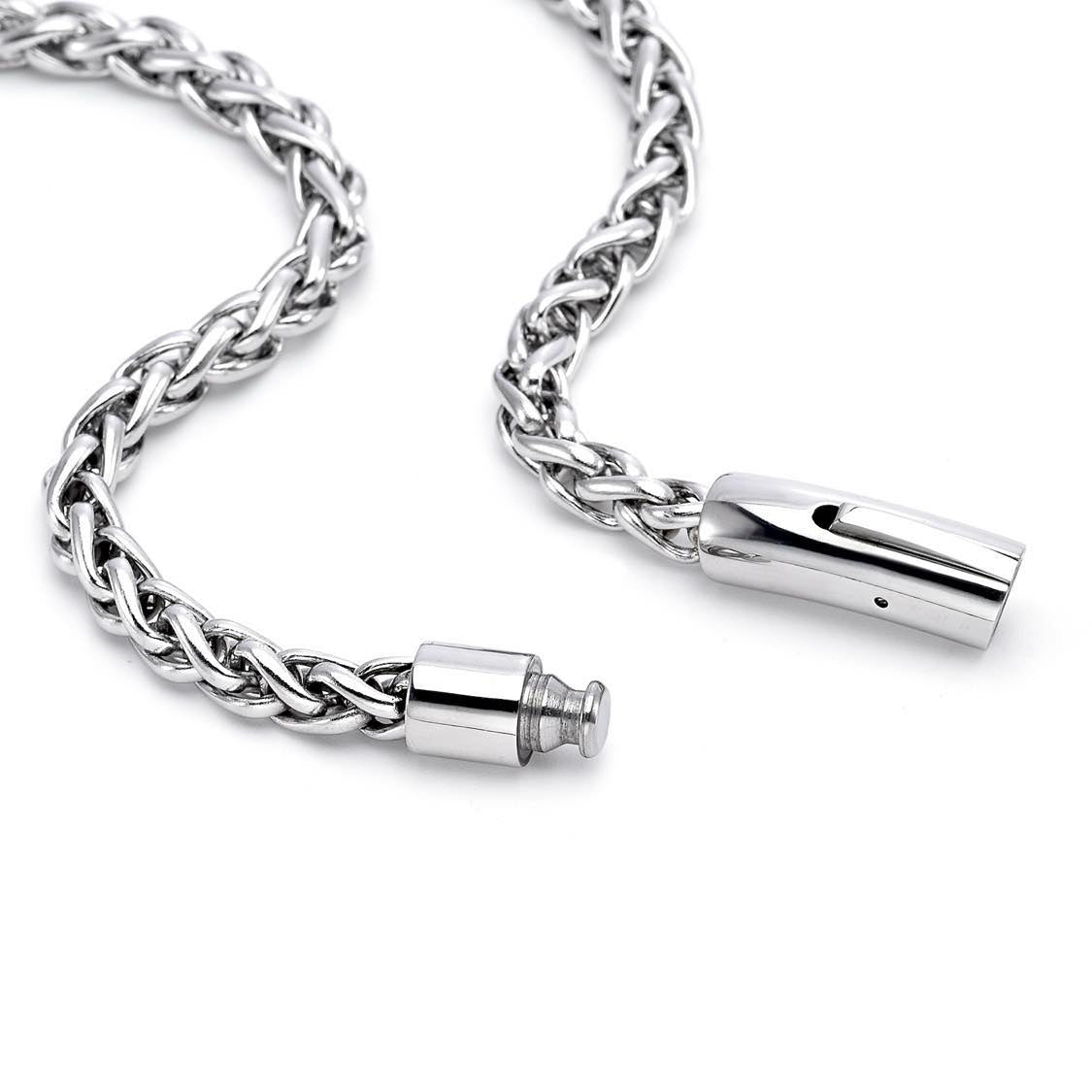 C550W B.Tiff French Braid Chain Necklace - PBNJ FASHIONS