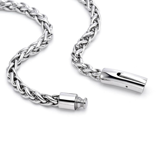 C550W B.Tiff French Braid Chain Necklace - PBNJ FASHIONS