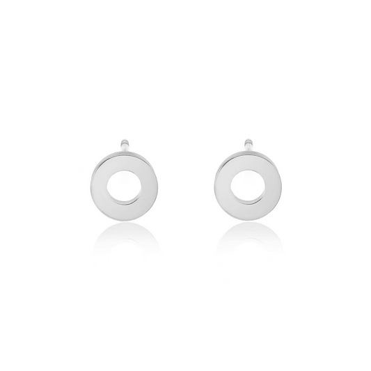 ER001W B.Tiff Open Circle Stud Earrings - PBNJ FASHIONS