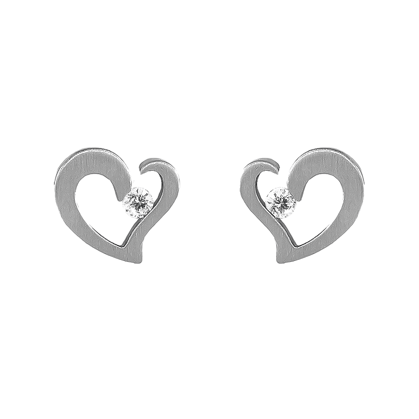 ER091W B.Tiff Heart Earrings - PBNJ FASHIONS