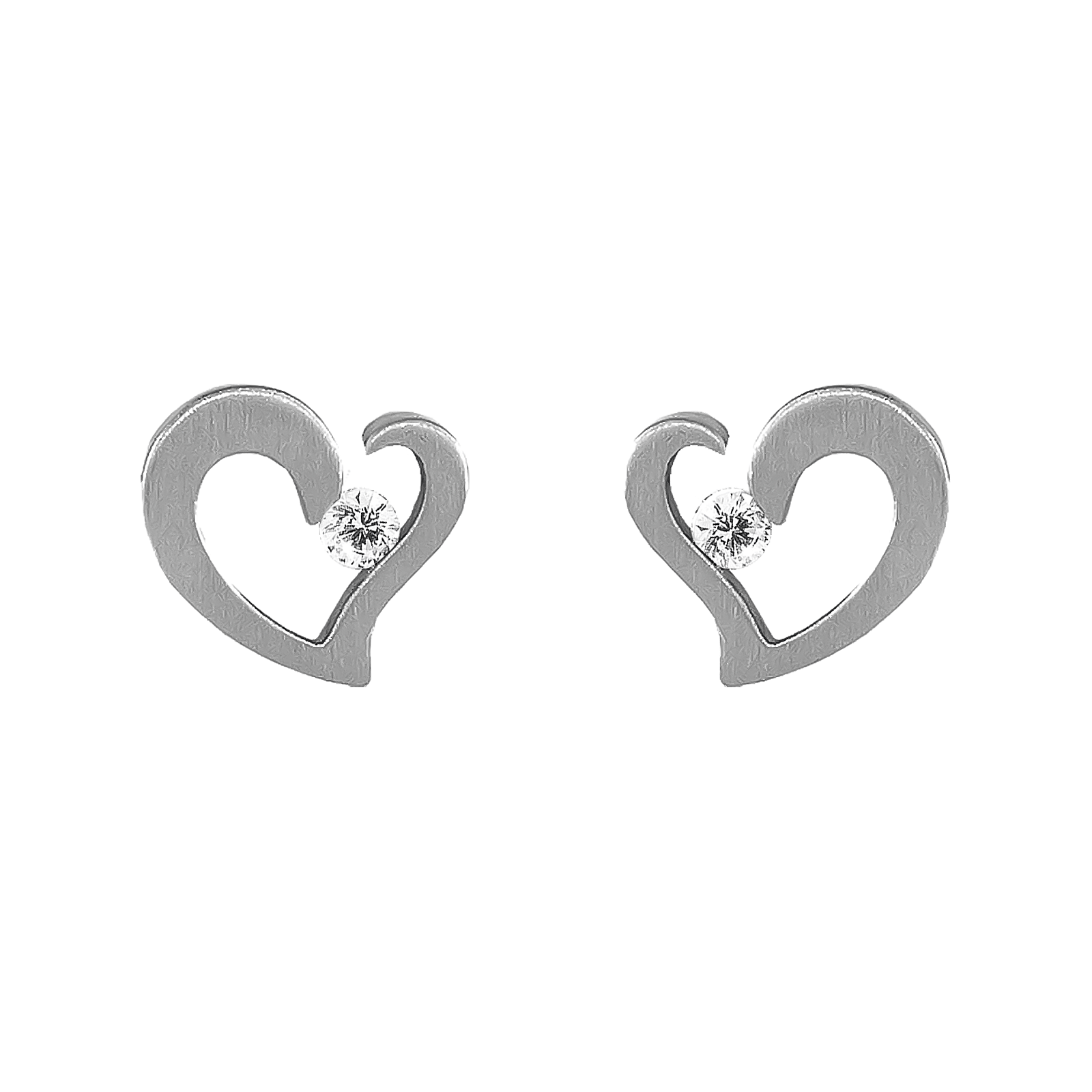 ER091W B.Tiff Heart Earrings - PBNJ FASHIONS