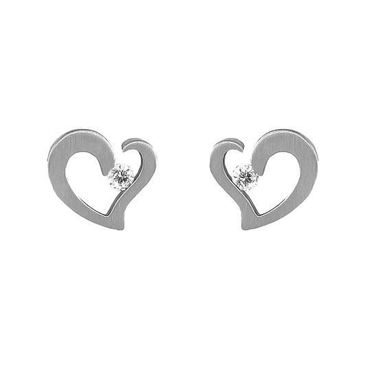 ER091W B.Tiff Heart Earrings - PBNJ FASHIONS