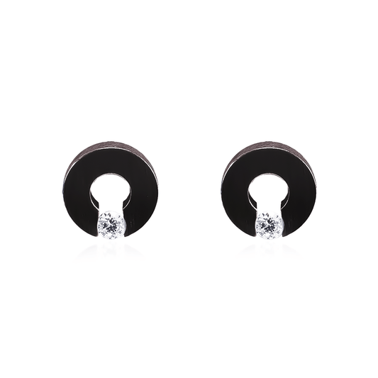 ER100B B.Tiff Black Malfinia Earrings - PBNJ FASHIONS