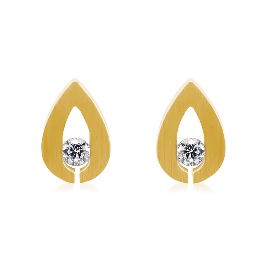 ER106G B.Tiff Gold Drop Earrings - PBNJ FASHIONS