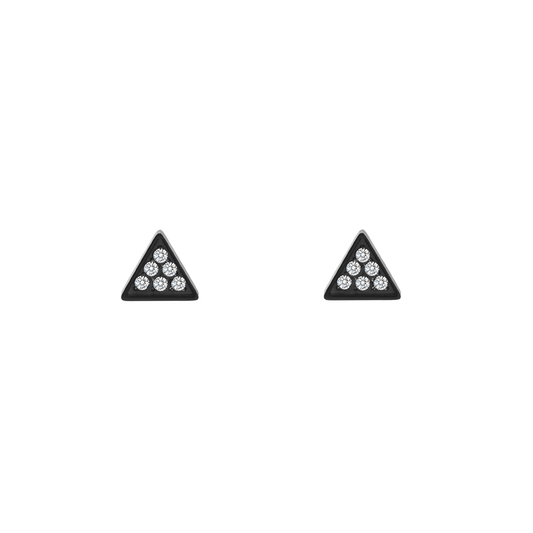 ER113BS B.Tiff Black Pavé Supera Earrings - PBNJ FASHIONS