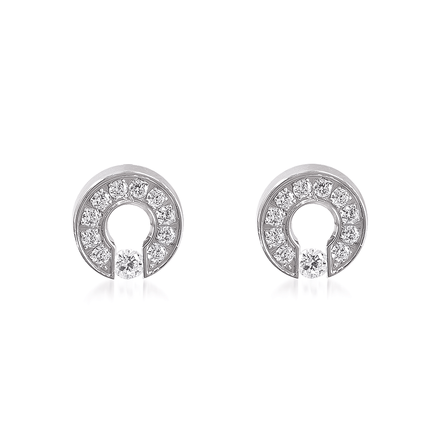 ER118W B.Tiff Pavé Barrel Earrings - PBNJ FASHIONS