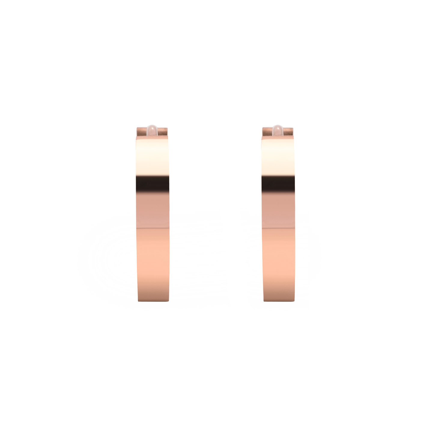 ER300RG B.Tiff Rose Gold Hoop Earrings - PBNJ FASHIONS