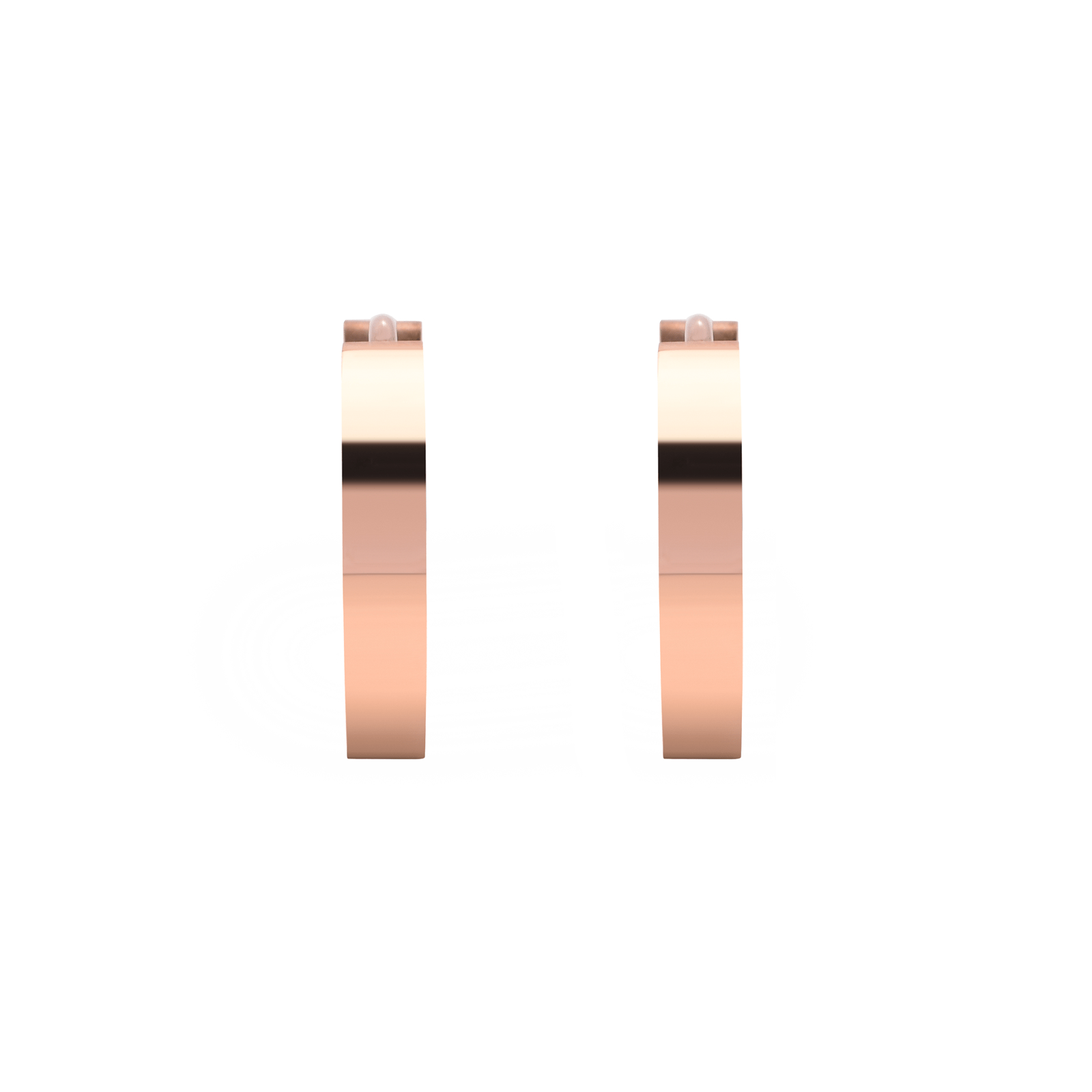 ER300RG B.Tiff Rose Gold Hoop Earrings - PBNJ FASHIONS