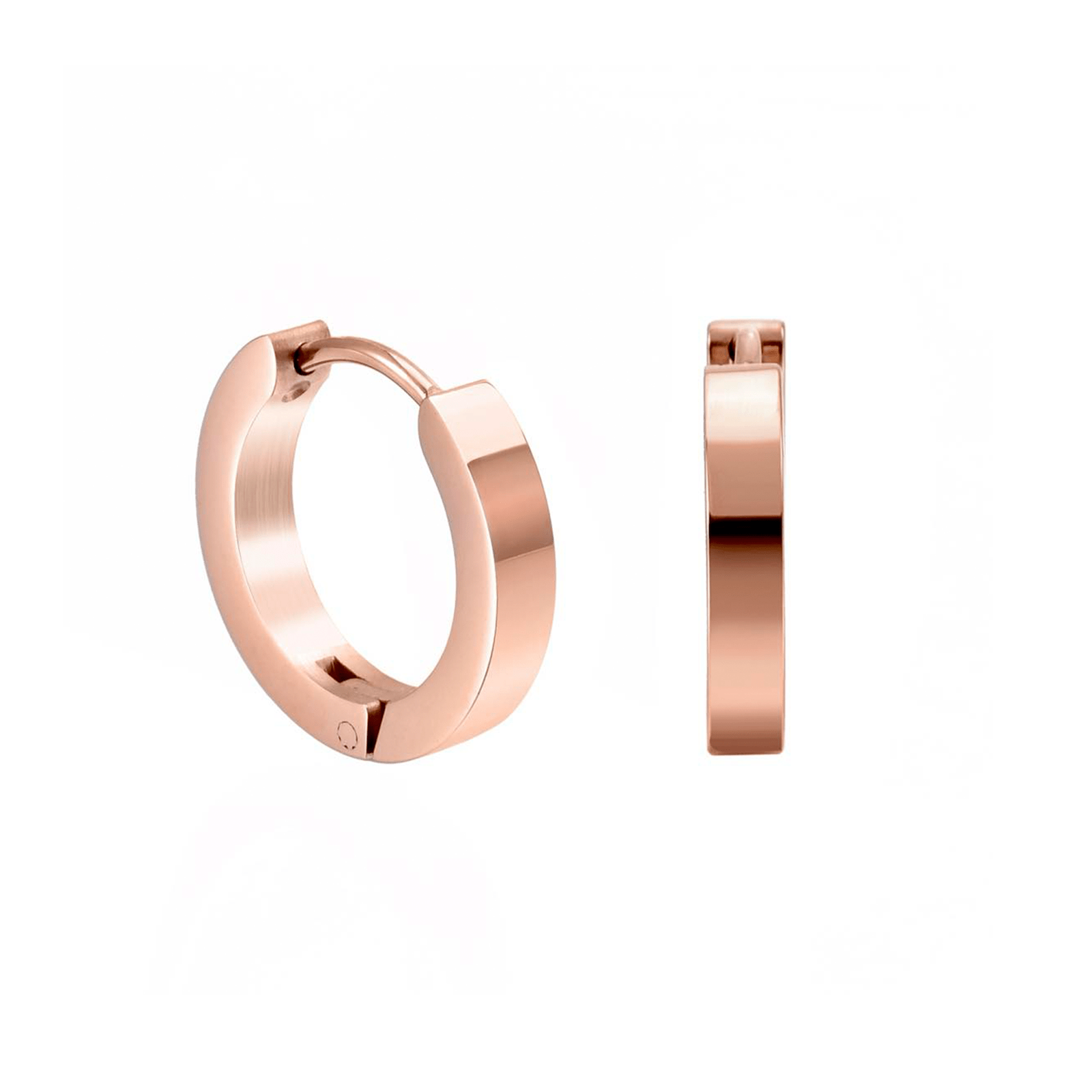 ER300RG B.Tiff Rose Gold Hoop Earrings - PBNJ FASHIONS