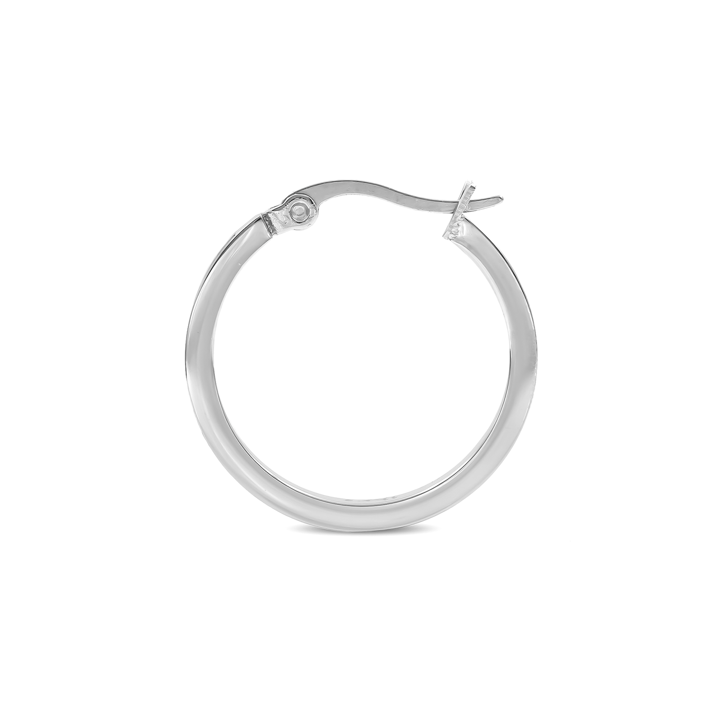 ER310W B.Tiff Pavé 28 - Stone Classic Small Hoop Earrings - PBNJ FASHIONS