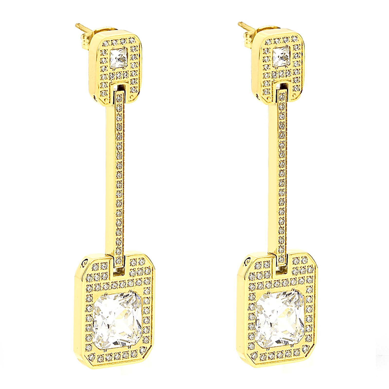 ER650G B.Tiff Gold Soirée Earrings - PBNJ FASHIONS