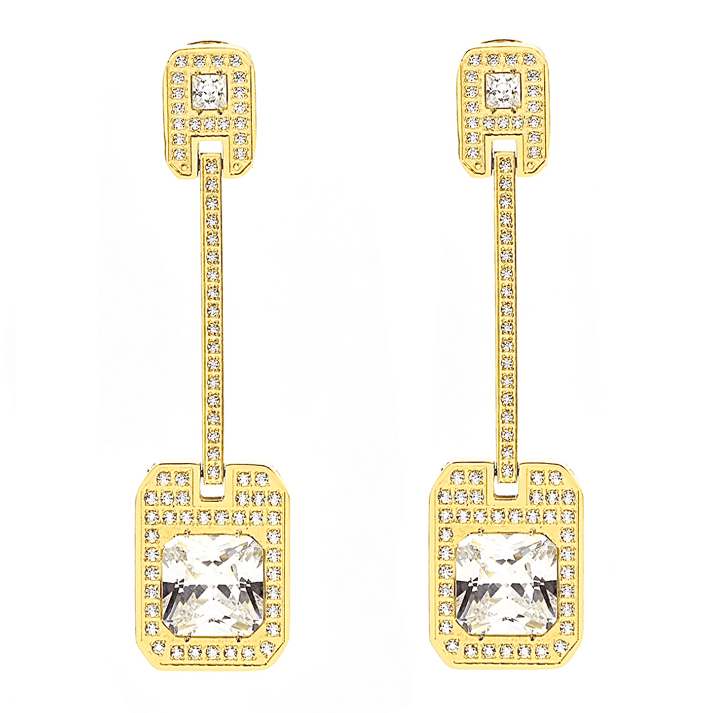 ER650G B.Tiff Gold Soirée Earrings - PBNJ FASHIONS