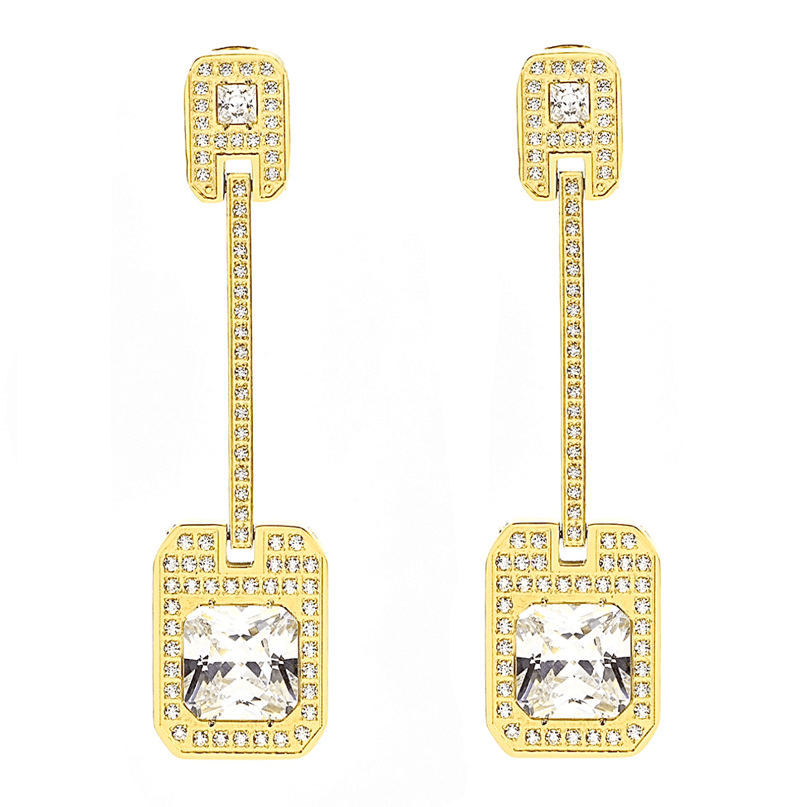 ER650G B.Tiff Gold Soirée Earrings - PBNJ FASHIONS