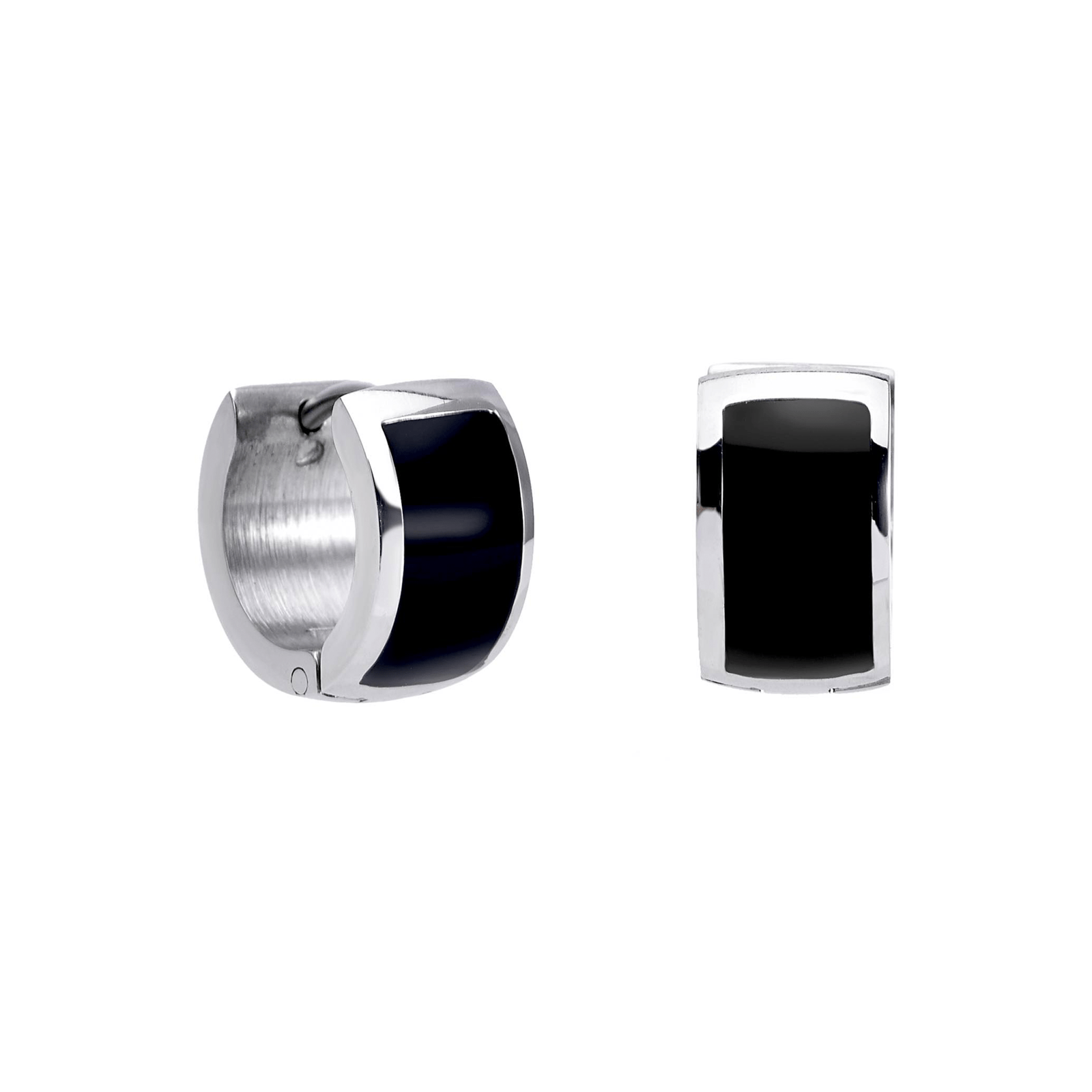 ER800WB B.Tiff Black Enamel Earrings - PBNJ FASHIONS
