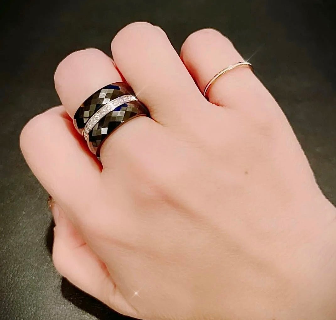 RG500B B.Tiff Polygon Stacking Ring - PBNJ FASHIONS