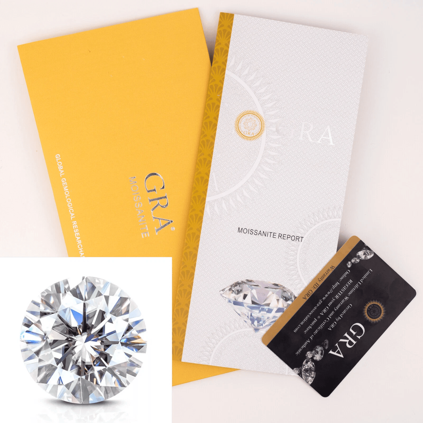 RG093MG B.Tiff 2 ct Moissanite Round Gold Solitaire Engagement Ring - PBNJ FASHIONS