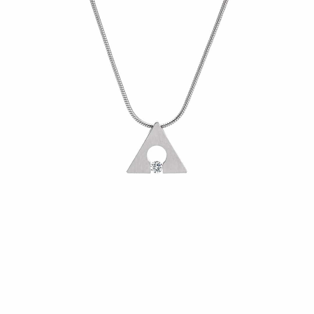 PT093W B.Tiff Triangle Pendant - PBNJ FASHIONS