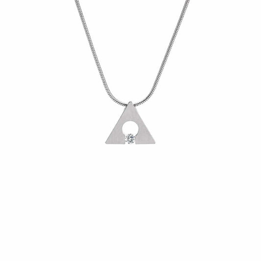 PT093W B.Tiff Triangle Pendant - PBNJ FASHIONS