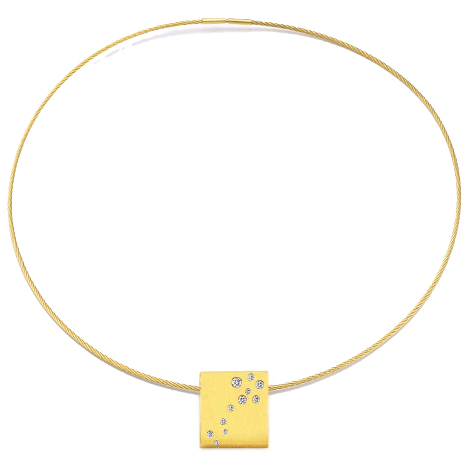 PT094G B.Tiff Gold Pavé Galaxie Pendant - PBNJ FASHIONS