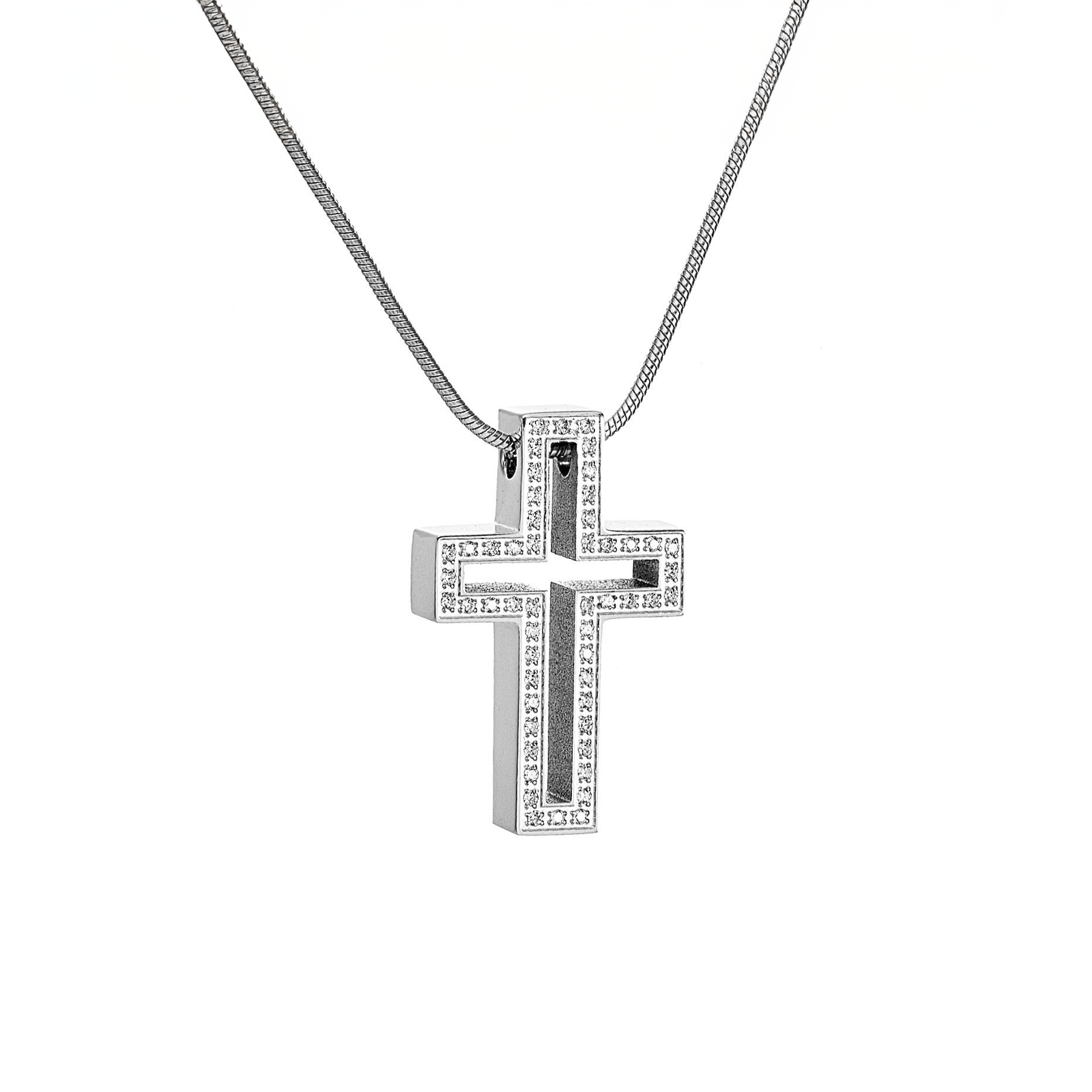 PT098W B.Tiff Lumière Cross Pendant - PBNJ FASHIONS