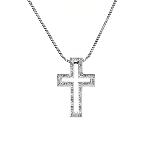 PT098W B.Tiff Lumière Cross Pendant - PBNJ FASHIONS