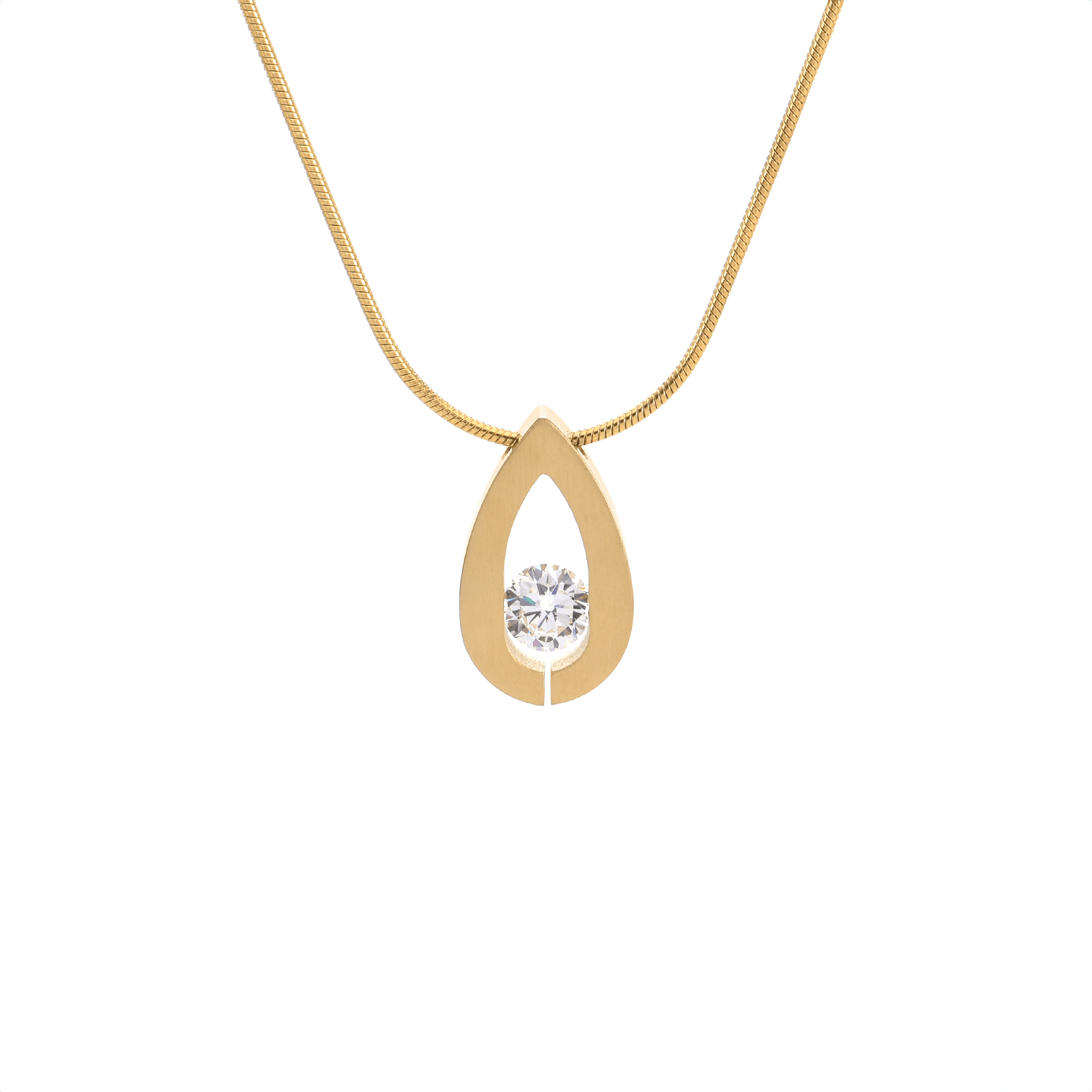 PT106G B.Tiff Gold Drop Pendant - PBNJ FASHIONS