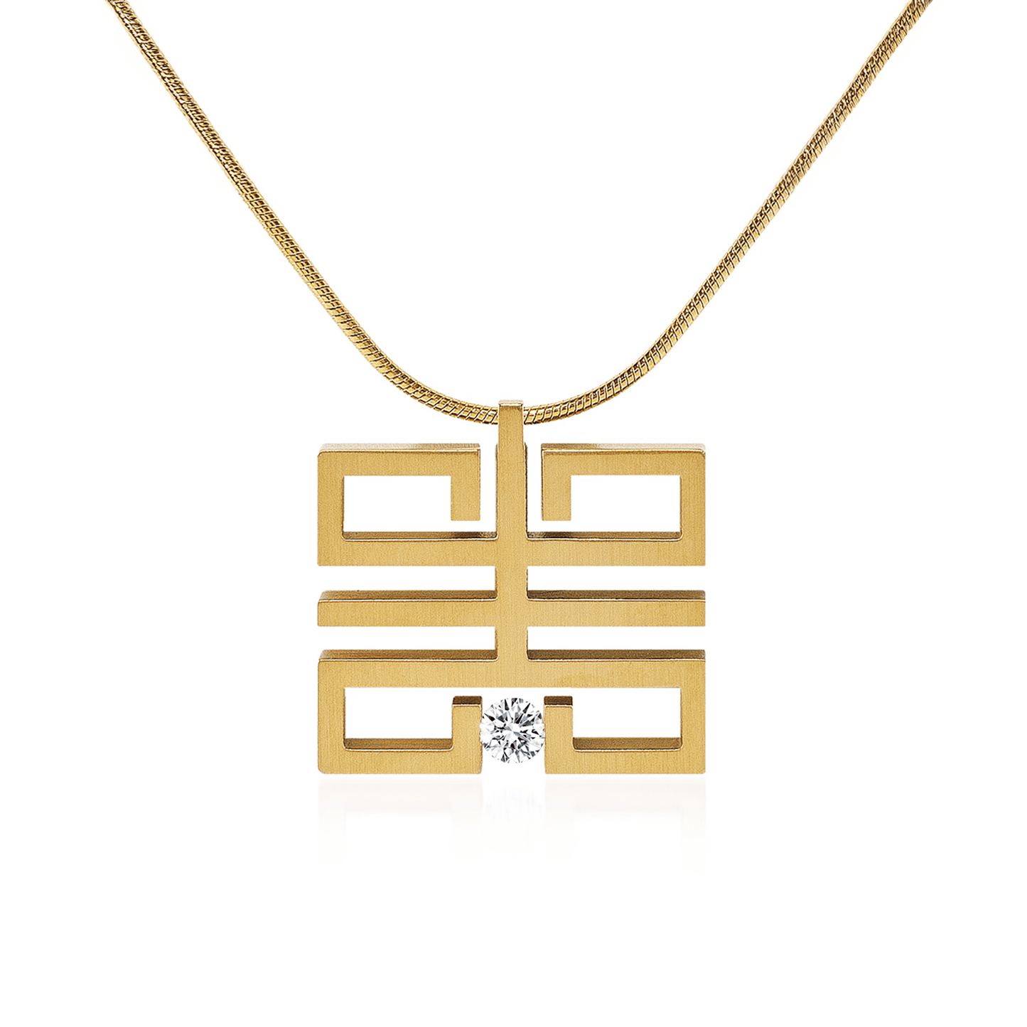PT114G B.Tiff Gold Feliĉo Pendant - PBNJ FASHIONS
