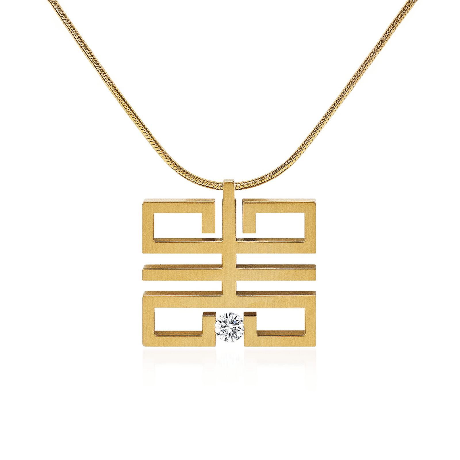 PT114G B.Tiff Gold Feliĉo Pendant - PBNJ FASHIONS