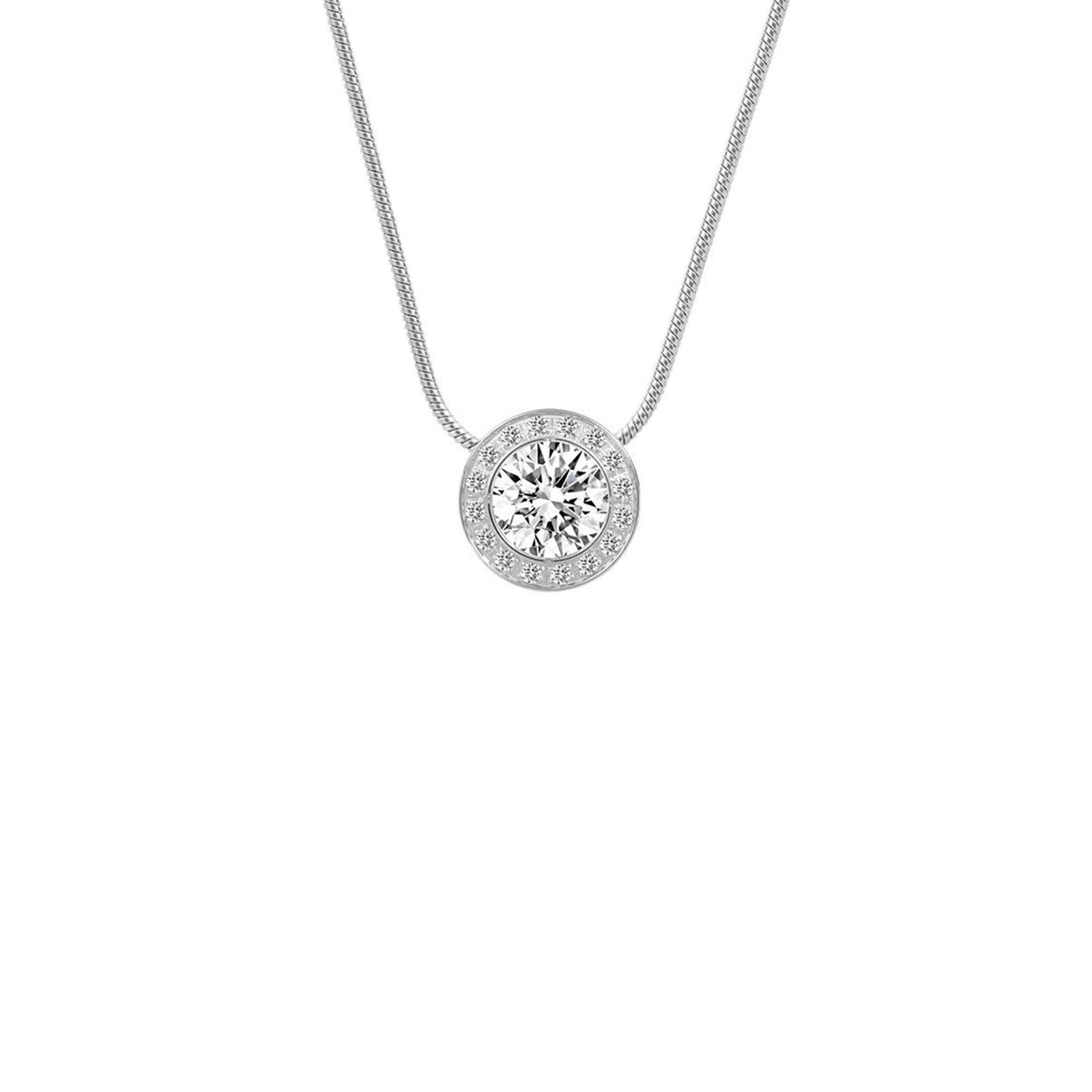 PT125W B.Tiff Aŭreolo 1ct Pendant - PBNJ FASHIONS