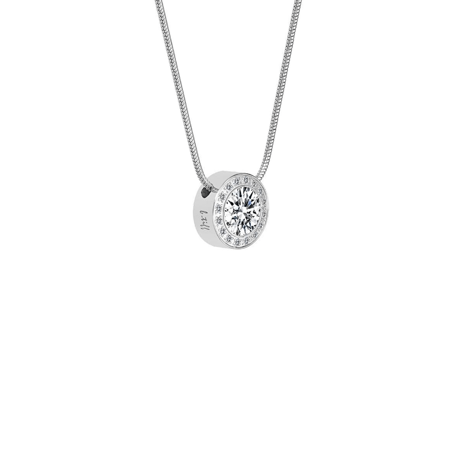 PT125W B.Tiff Aŭreolo 1ct Pendant - PBNJ FASHIONS