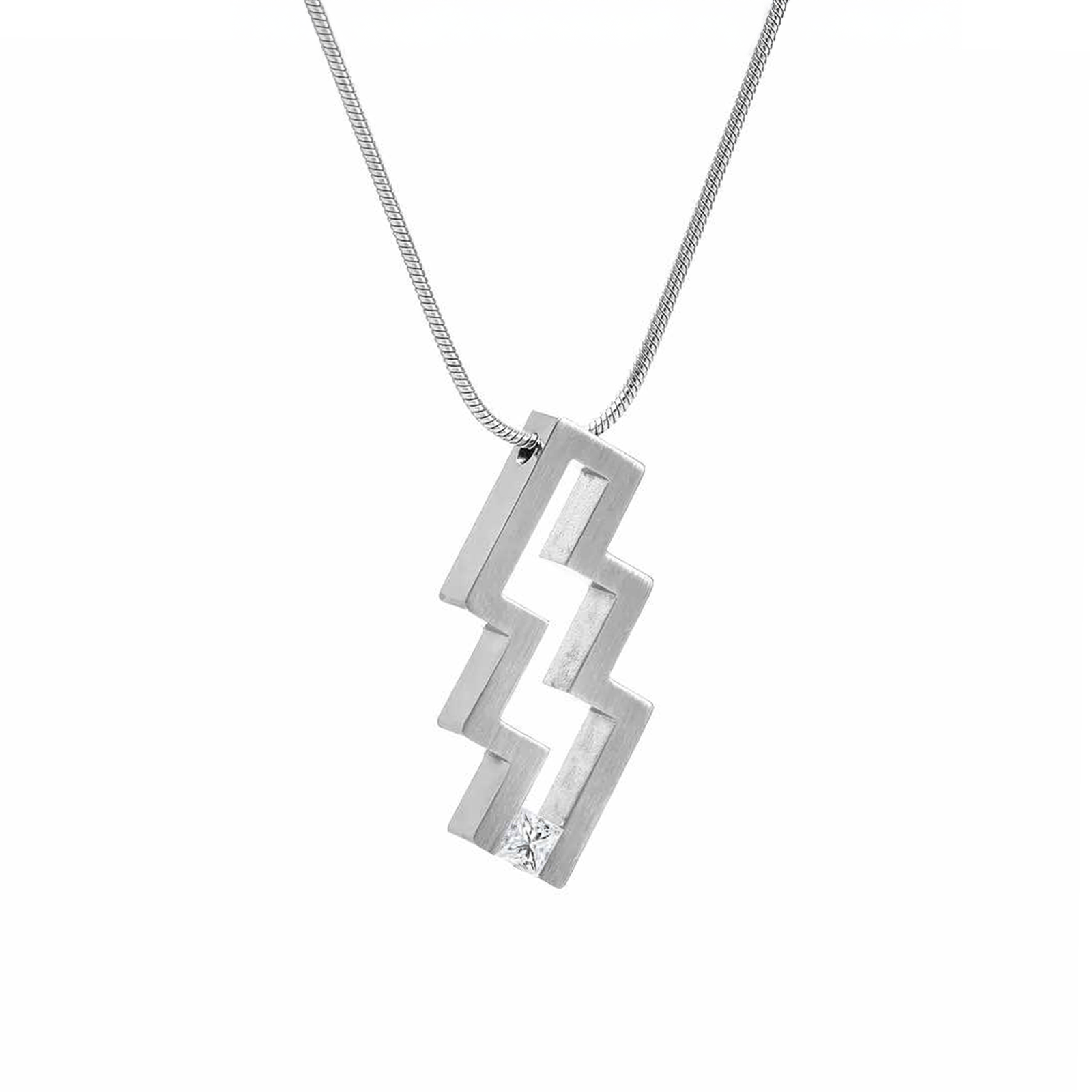 PT126W B.Tiff Éclair Pendant Necklace - PBNJ FASHIONS