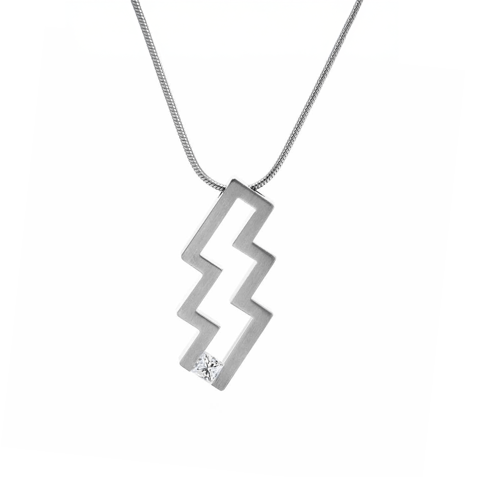PT126W B.Tiff Éclair Pendant Necklace - PBNJ FASHIONS