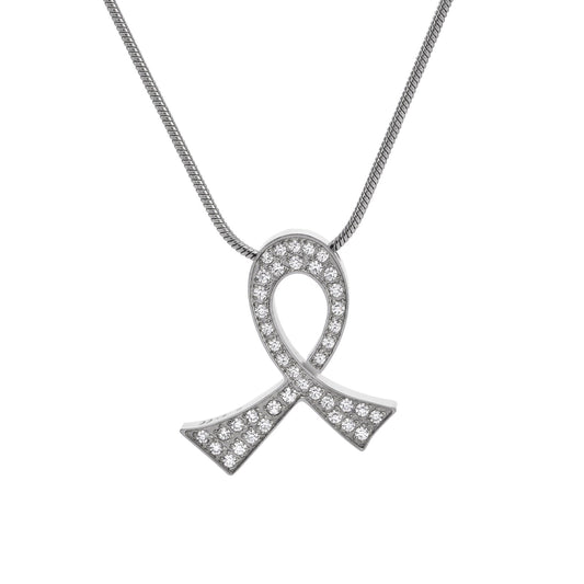 PT204W B.Tiff Pavé Scarf Pendant Necklace - PBNJ FASHIONS