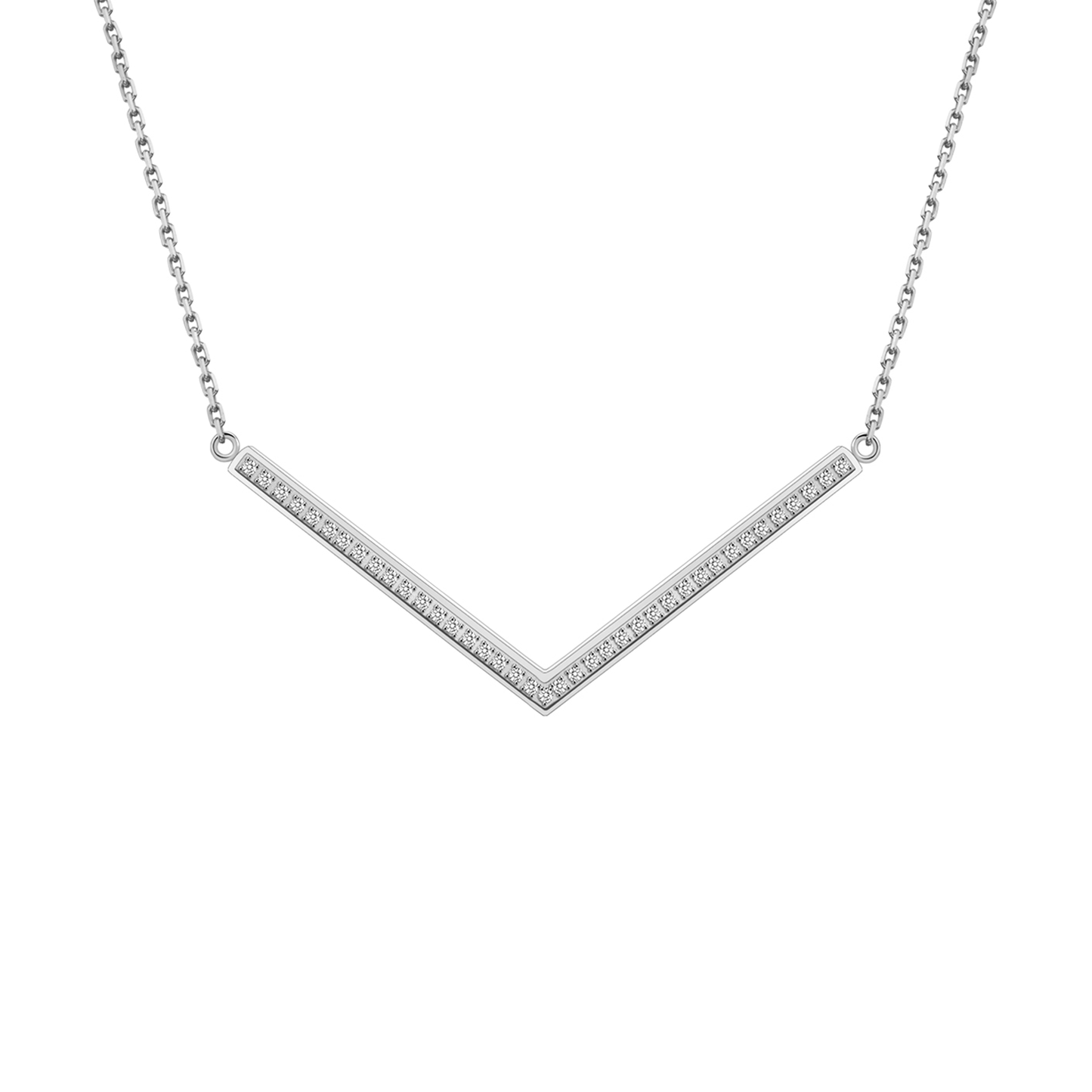 PT208W B.Tiff Pavé Viva Pendant Necklace - PBNJ FASHIONS