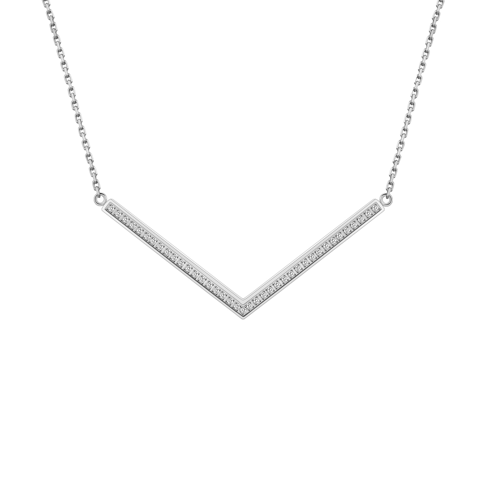 PT208W B.Tiff Pavé Viva Pendant Necklace - PBNJ FASHIONS