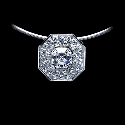 PT228W B.Tiff Hexagon Pendant - PBNJ FASHIONS